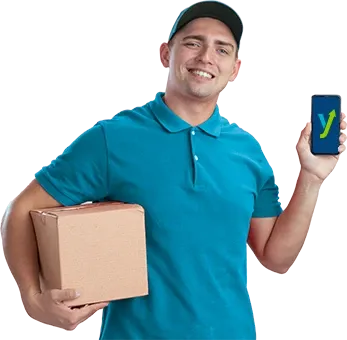 Repartidor con Handy