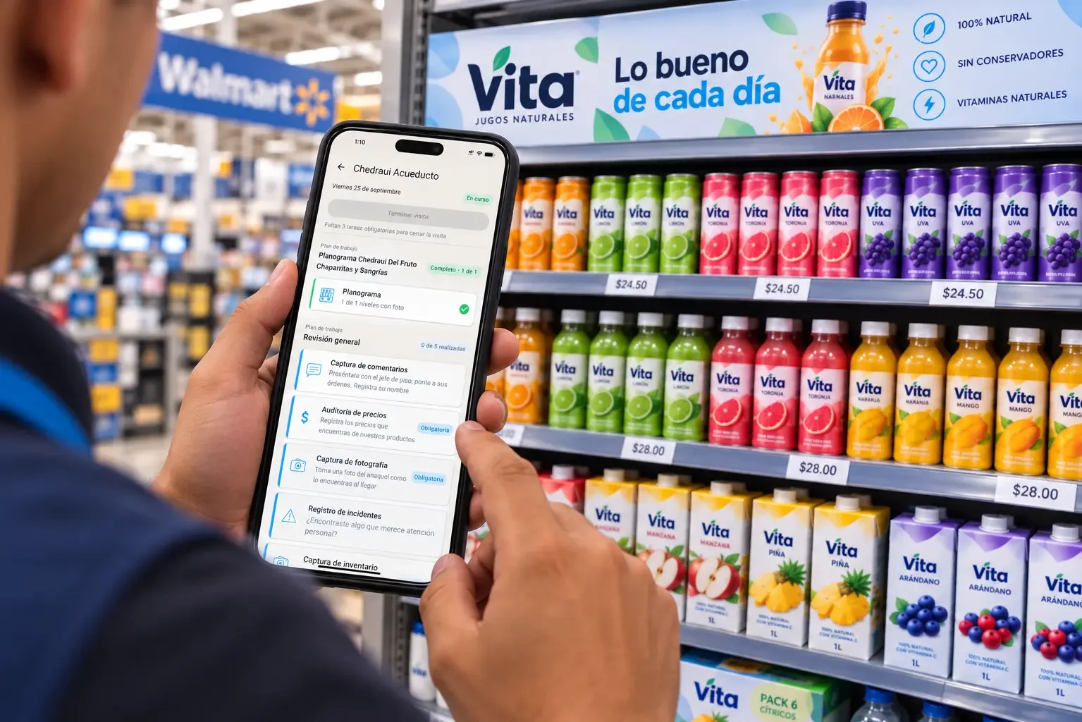 App de promotores para registrar la ejecución en el punto de venta