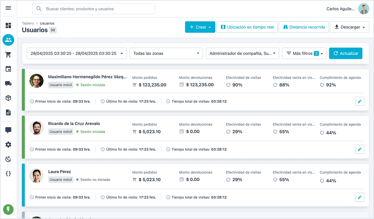 Captura de pantalla de Handy Web App