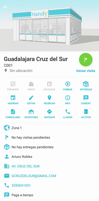 Captura de pantalla de Handy App