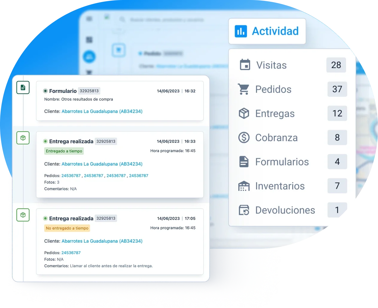 Información confiable sobre actividades realizadas en calle