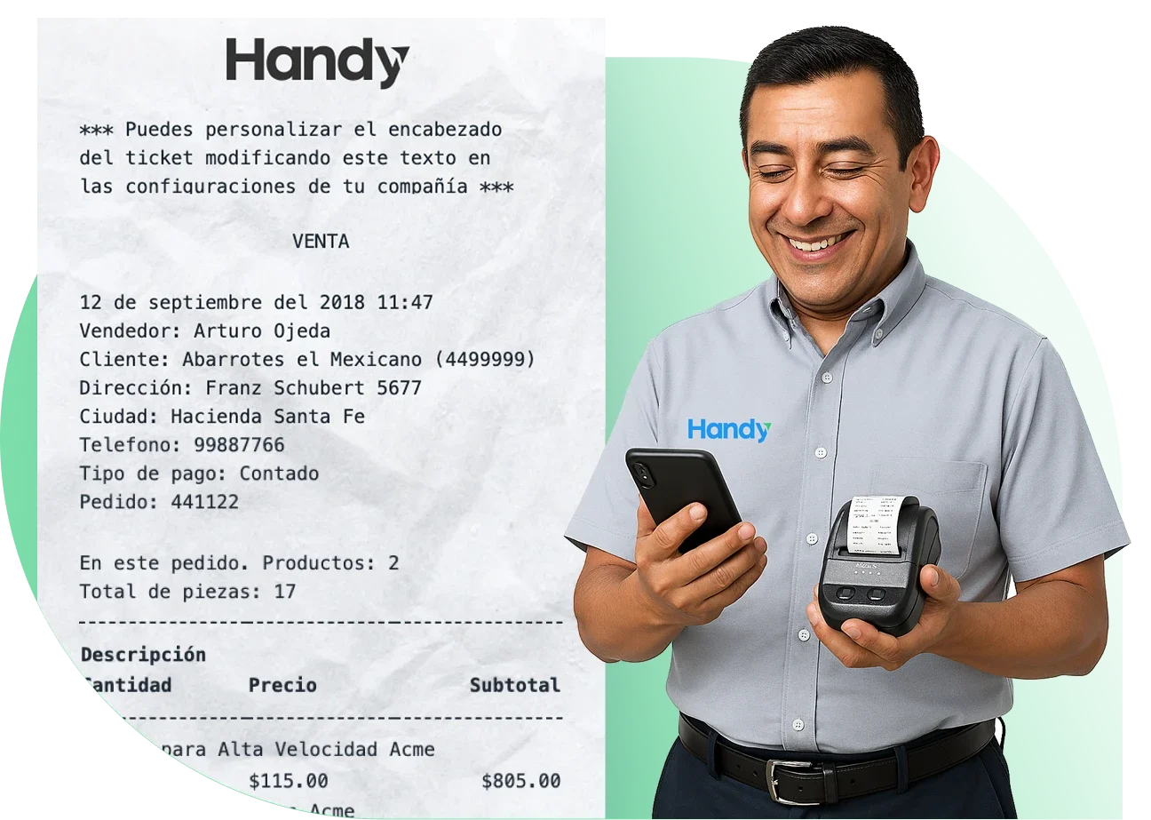 Evidencia de ventas y entregas para clientes