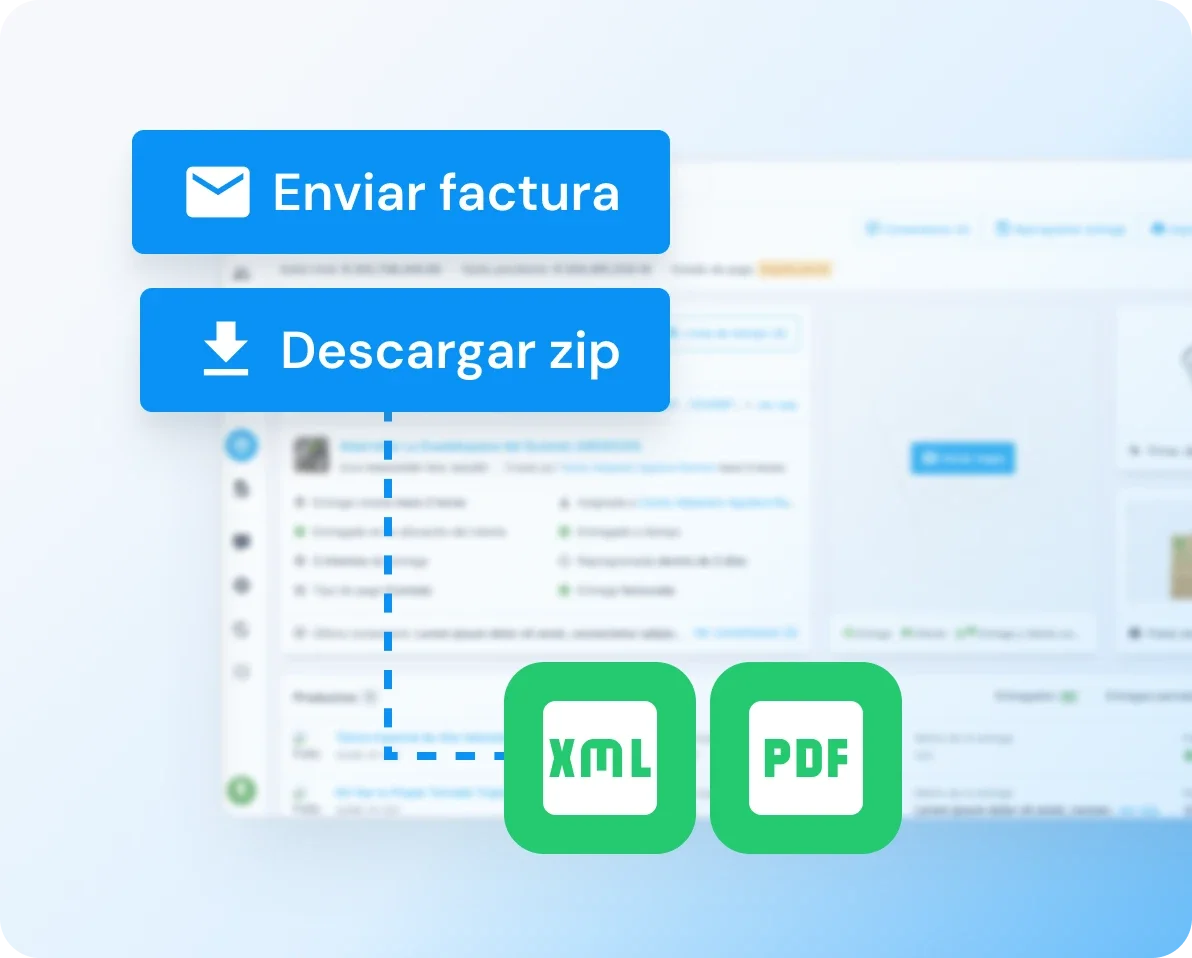 Envío y descarga de facturas