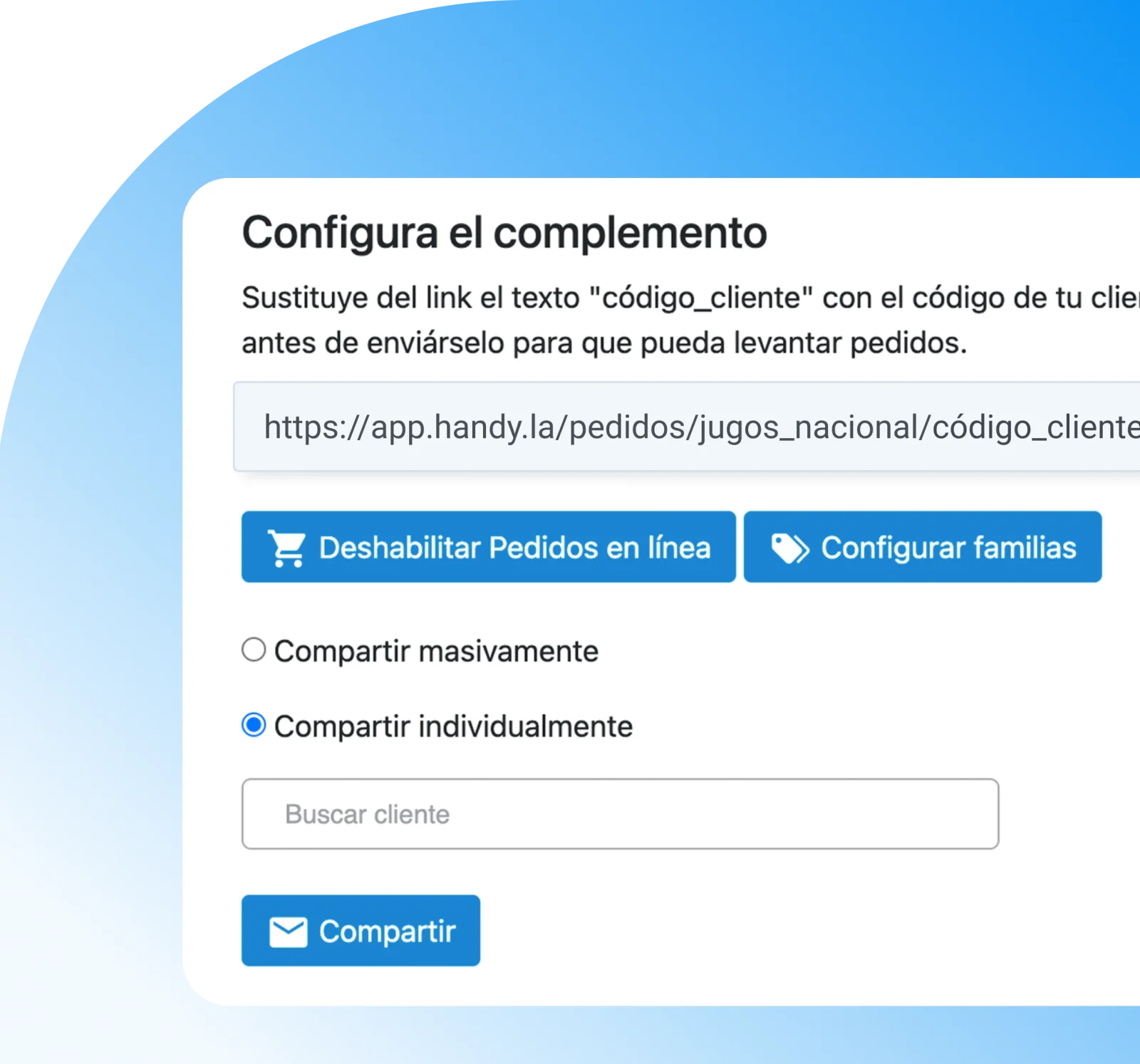 Captura de pedidos con app móvil