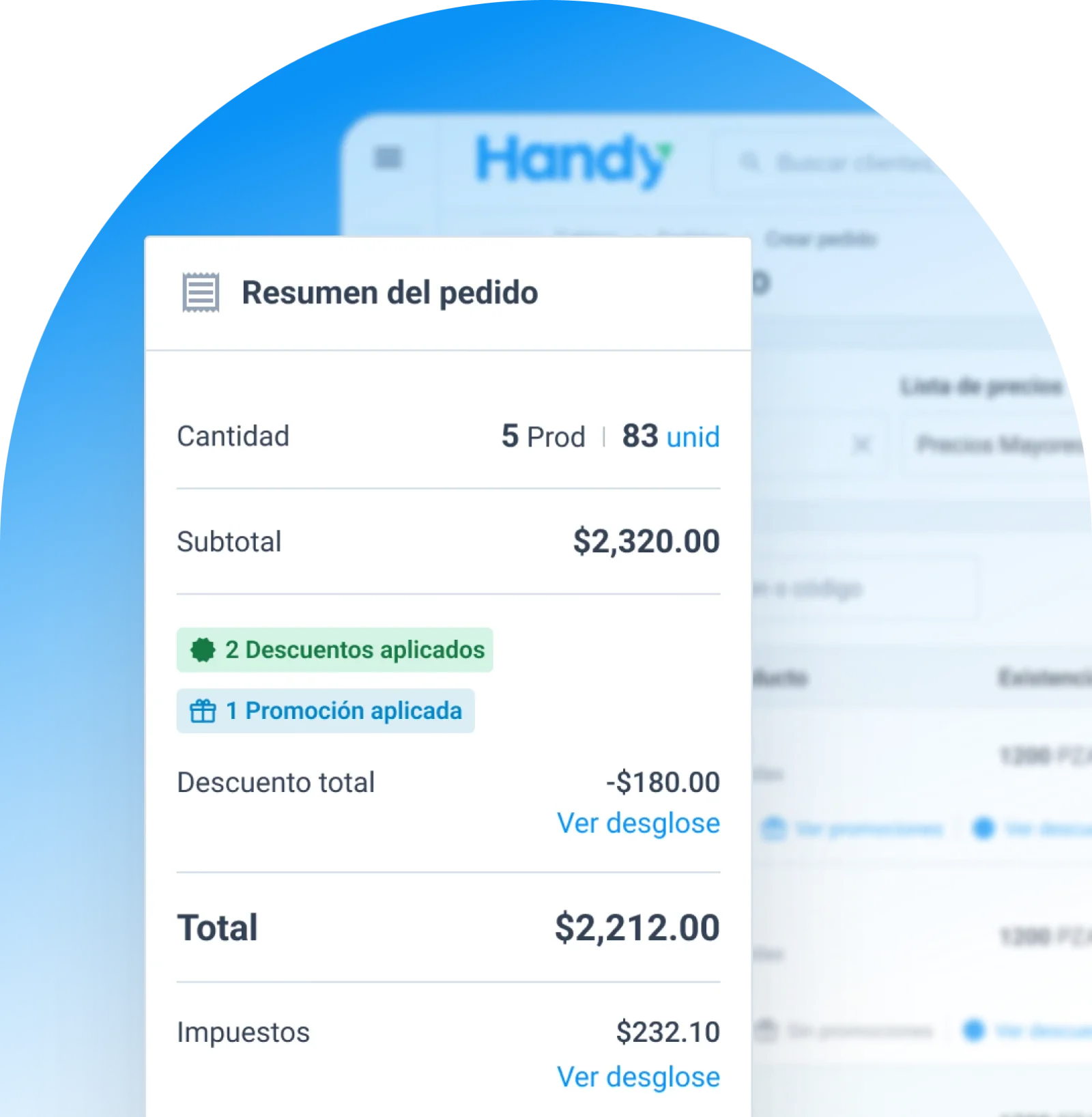 Creación de pedidos desde la plataforma