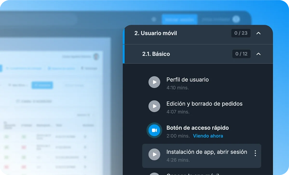 Capacitación en videos