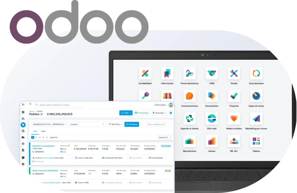 Integra Handy con Odoo