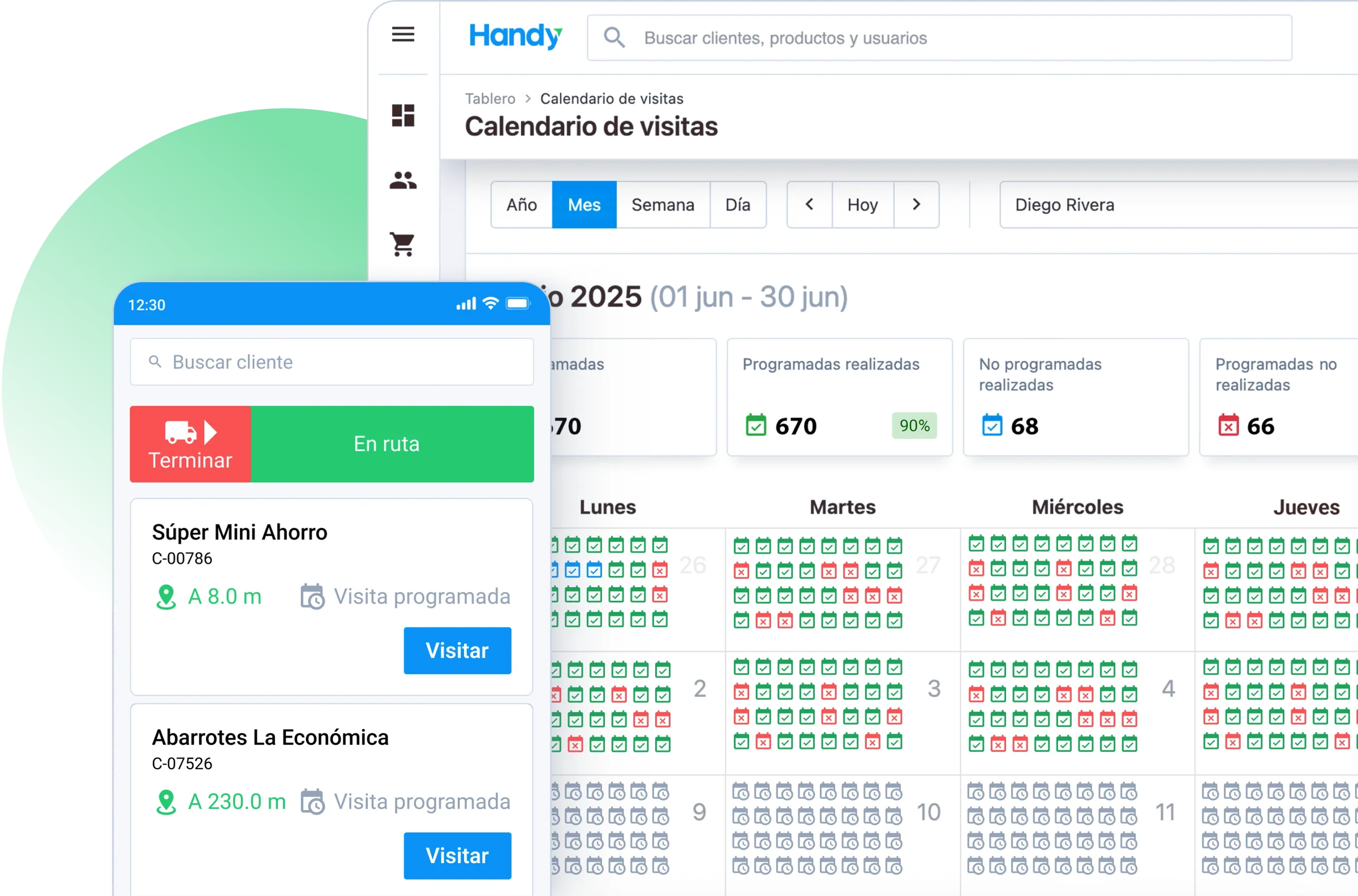 Autoventa con app Handy